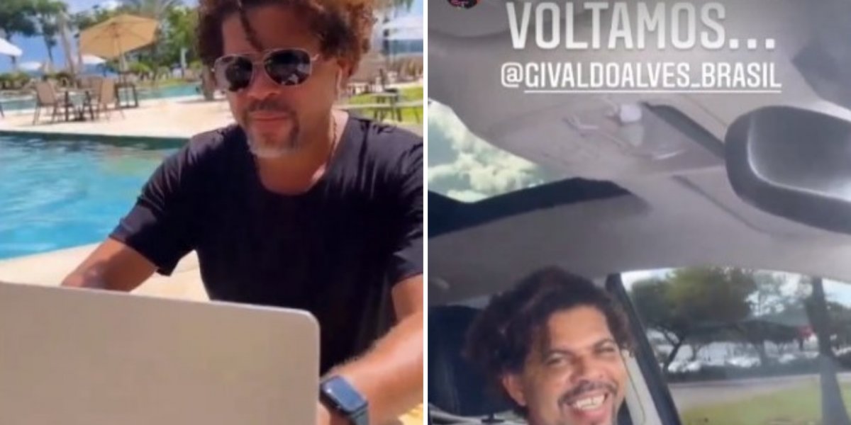Ex-mendigo Givaldo Alves comemora a reativação de seu perfil no Instagram