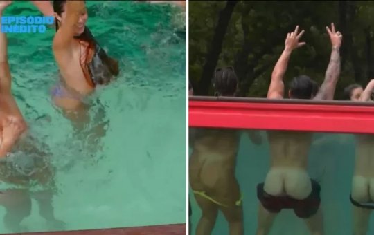 “Túnel do Amor” tem topless, bumbuns na piscina e alerta sobre assédio