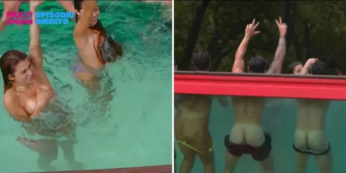 “Túnel do Amor” tem topless, bumbuns na piscina e alerta sobre assédio