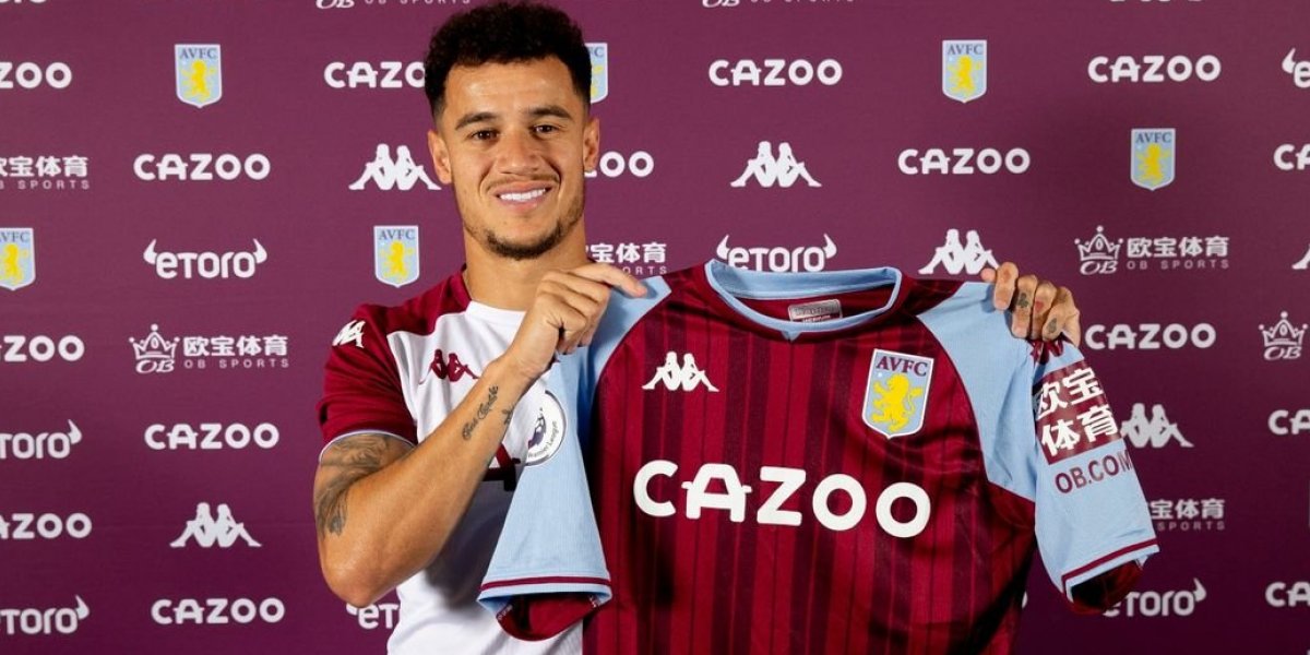 É oficial! Aston Villa anuncia contratação definitiva de Philippe Coutinho