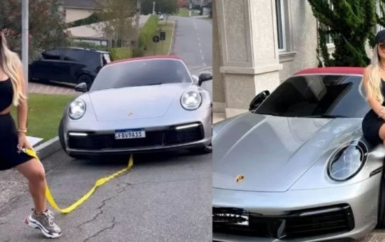 Deolane compra Porsche avaliado em R$ 1 milhão e ostenta na web