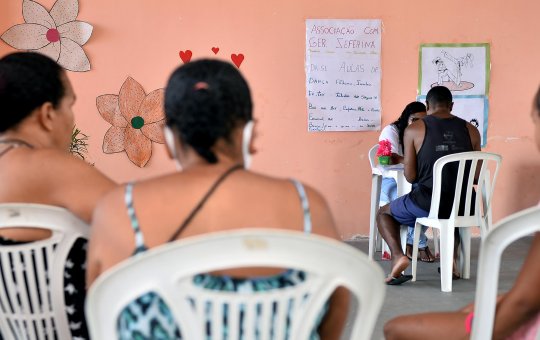 Agentes do Cras visitam Comunidade Guerreira Zeferina, no Subúrbio Ferroviário