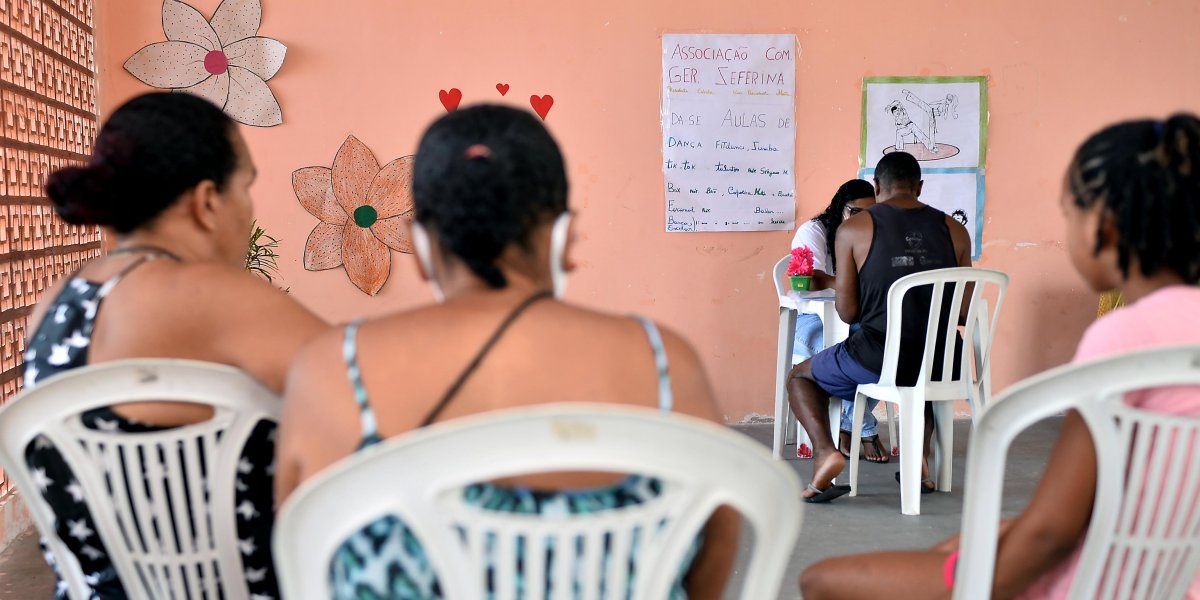 Agentes do Cras visitam Comunidade Guerreira Zeferina, no Subúrbio Ferroviário
