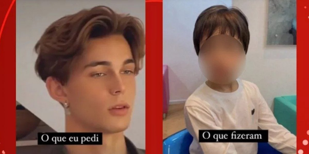Influencer recebe ataques após postar revolta com corte de cabelo do filho