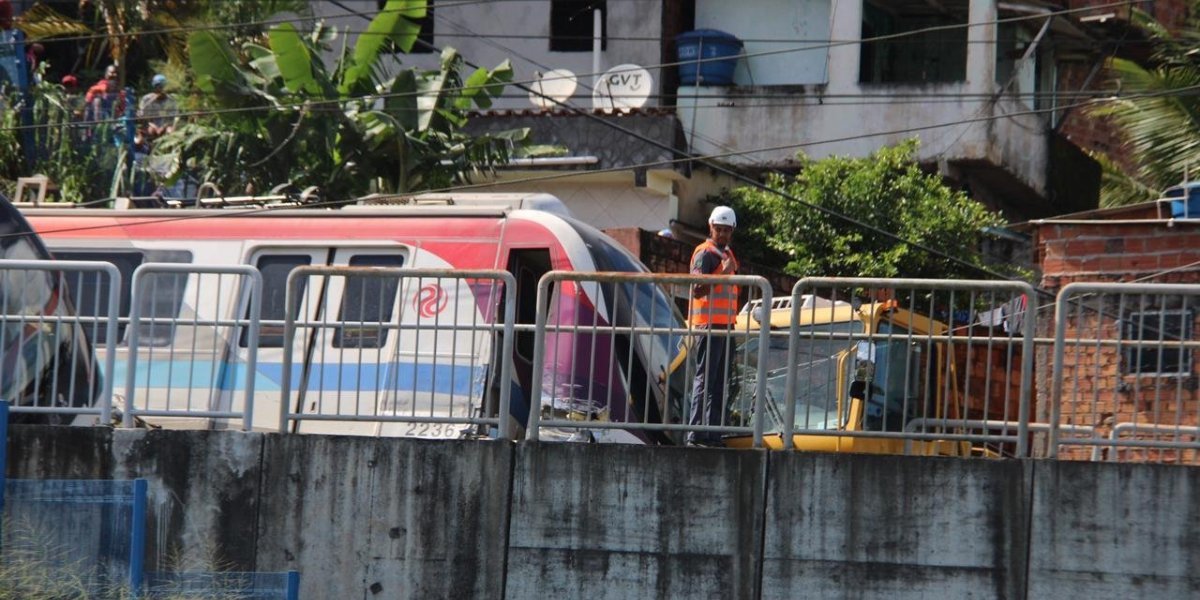 Batida de trem do metrô de Salvador não deixou feridos, diz CCR