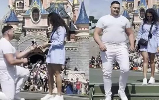 Funcionário interrompe pedido de casamento em parque da Disney em Paris