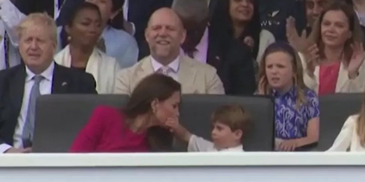 Filho de Kate Middleton faz 'birra' no Jubileu de Platina da rainha Elizabeth II