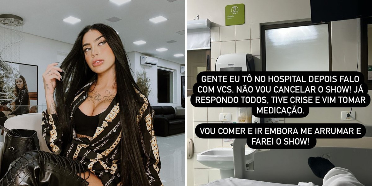 Mc Mirella desabafa nas redes sociais sobre momento difícil que está passando