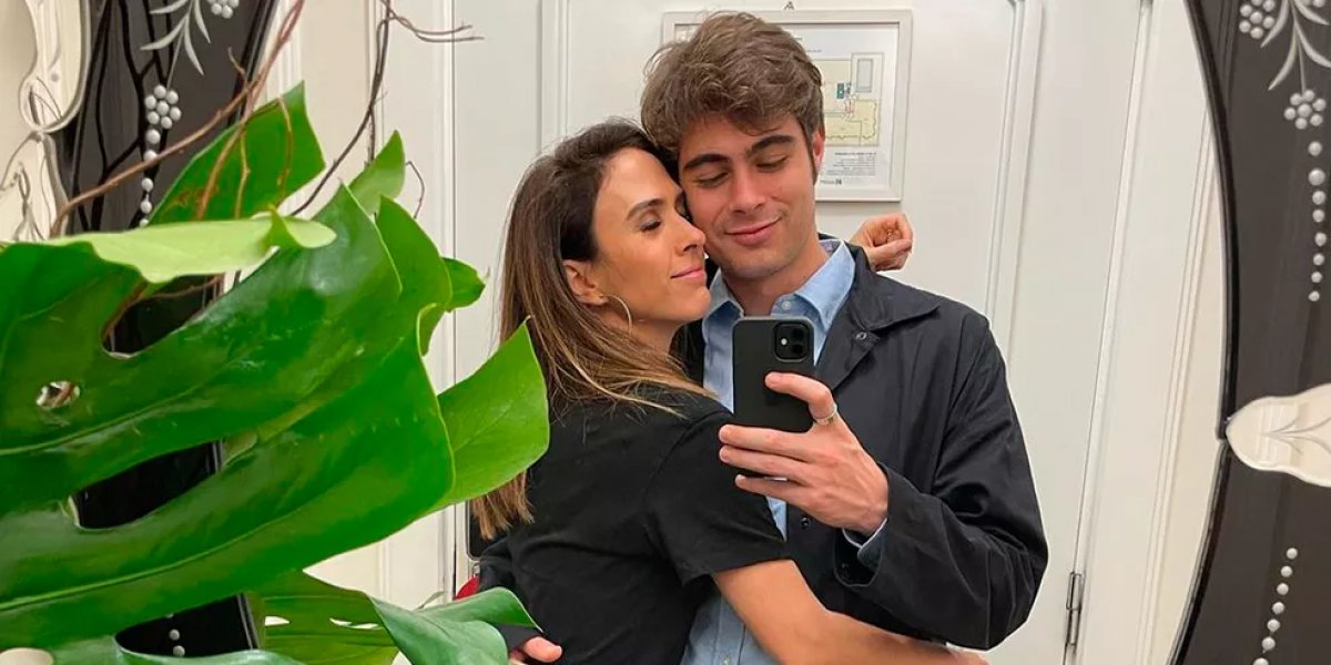 Apaixonado, no Dia dos Namorados, Rafa Vitti homenageia Tatá Werneck