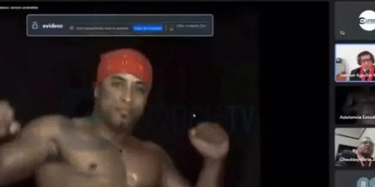 Audiência virtual do governo peruano é interrompida por vídeo de stripper