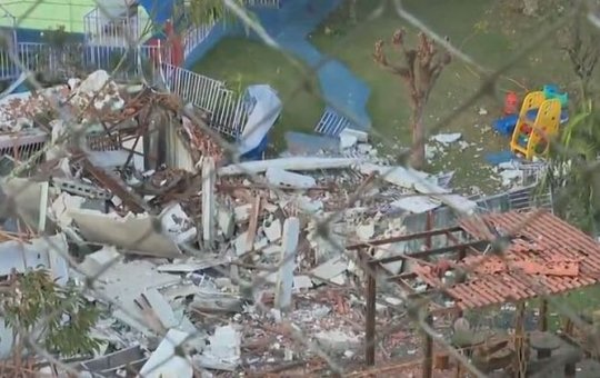 Vazamento de gás causa explosão em sorveteria na cidade de São Bernardo do Campo