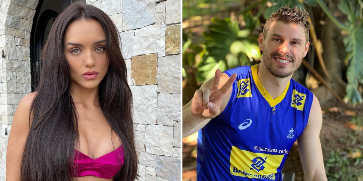 Ex-BBB Rafa Kalimann vive affair com o jogador de vôlei Bruninho