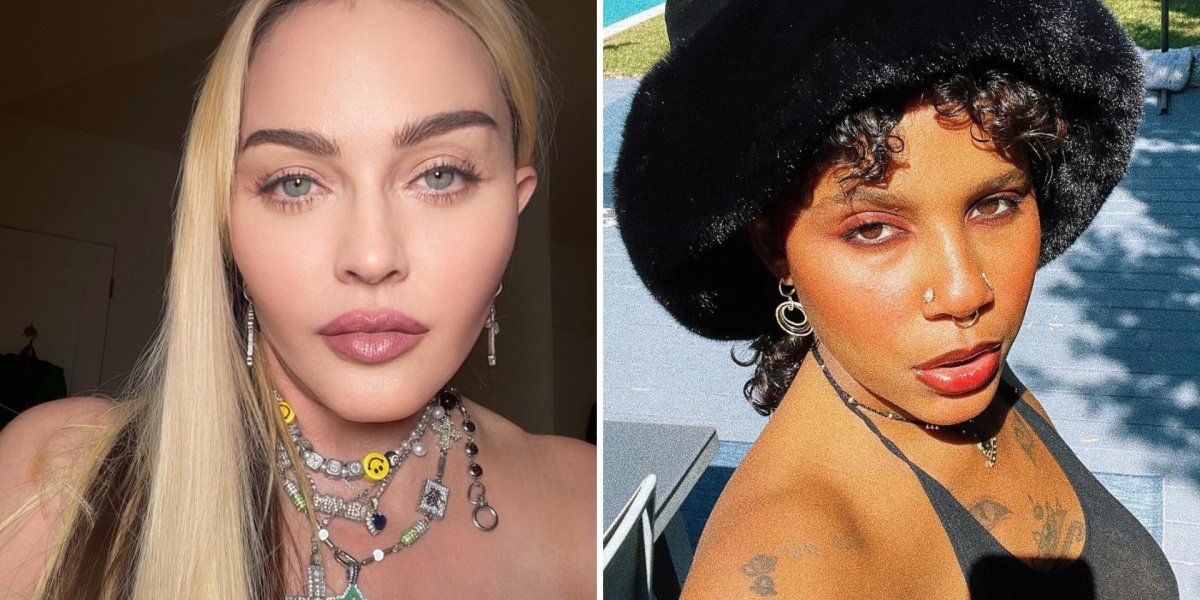 Durante show do Orgulho LGBT+, as cantoras Madonna e Tokischa protagonizam beijo