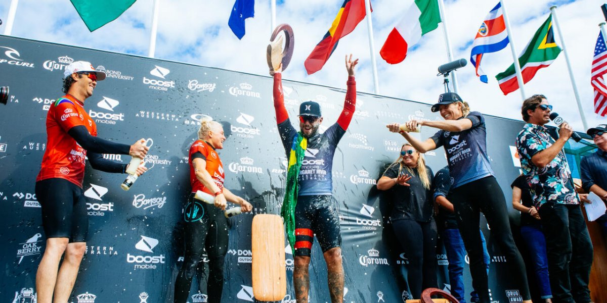 Surfe: Filipe Toledo é tetracampeão do Rio Pro, etapa da Liga Mundial