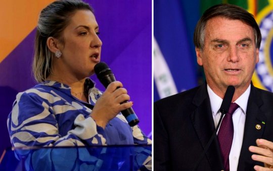 VÍDEO: Bolsonaro aperta braço da nova presidenta da Caixa durante posse