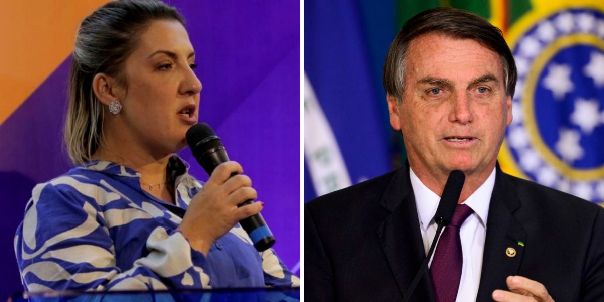 VÍDEO: Bolsonaro aperta braço da nova presidenta da Caixa durante posse