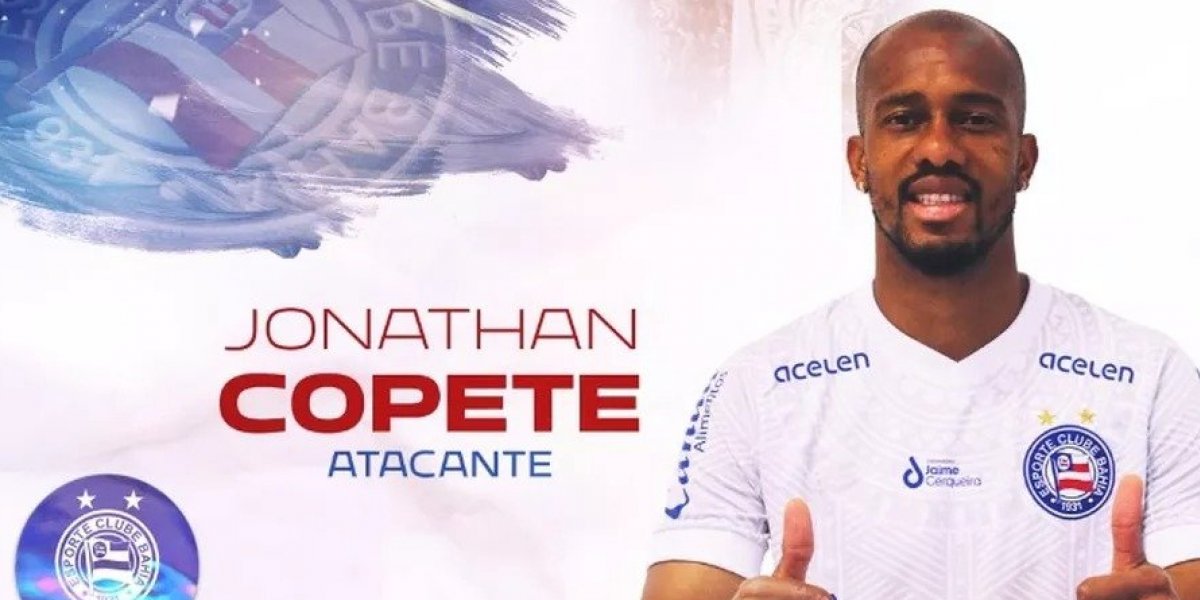 Bahia anuncia contratação do atacante Jonathan Copete