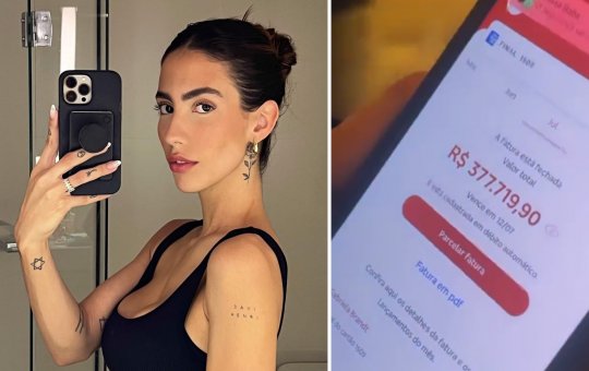 Gabi Brandt se justifica depois de mostrar fatura de cartão de R$ 300 mil