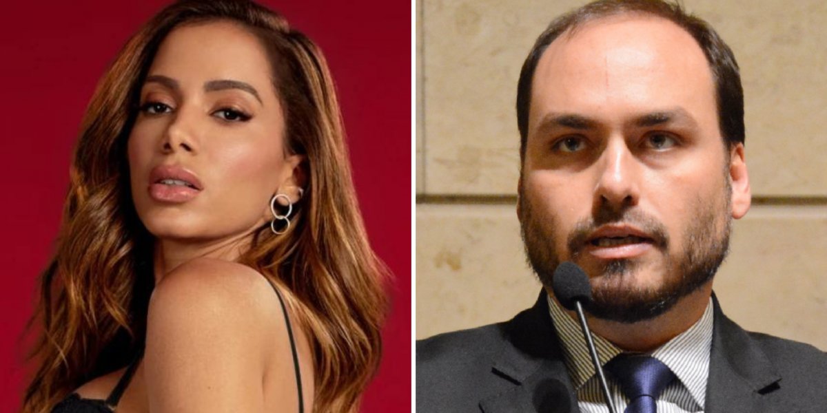 Carlos Bolsonaro debocha de Anitta após artista declarar voto em Lula