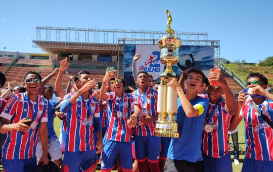 Sub-15: Bahia vence Canaã nos pênaltis e é bicampeão da Copa 2 de Julho