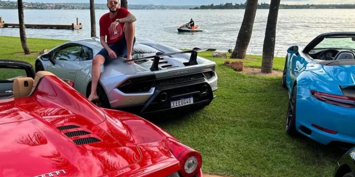 Coleção de carros do youtuber Klebim permanecem sob custódia da Justiça do DF
