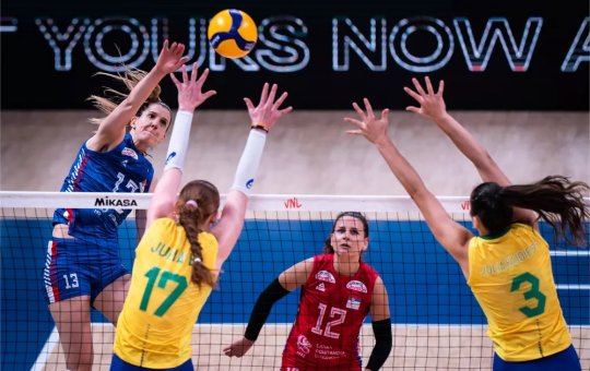 Meninas do Brasil batem a Sérvia e estão na final da Liga das Nações de vôlei