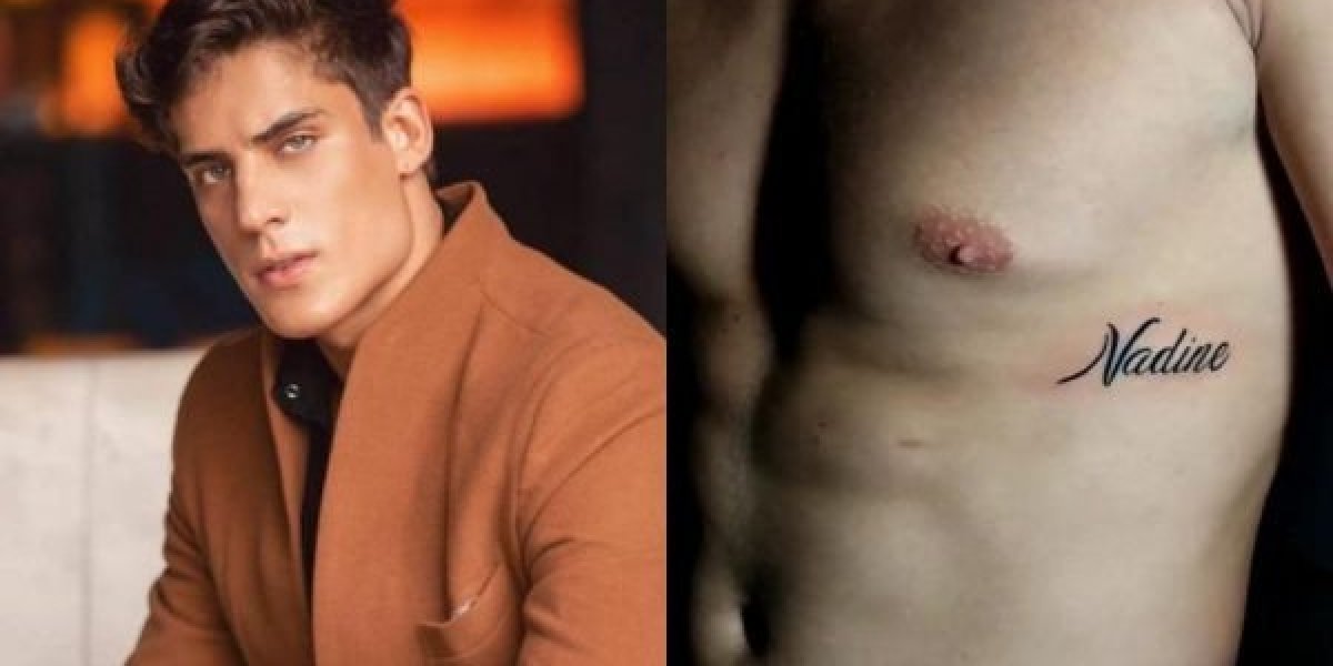 Modelo Tiago Ramos tatua nome da mãe de Neymar, sua ex-namorada