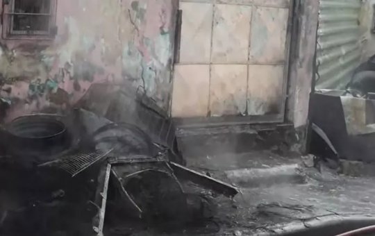 Salvador: Borracharia pega fogo no bairro de Pau da Lima