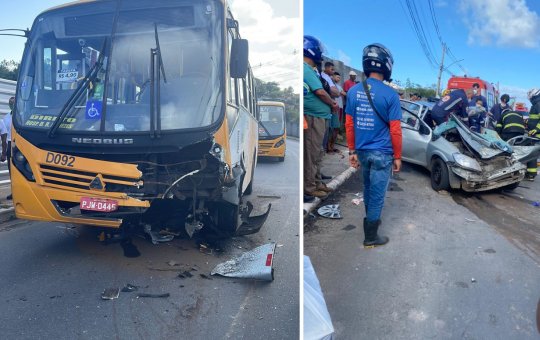 Acidente grave ocorre na Estrada Velha do Aeroporto, em Salvador