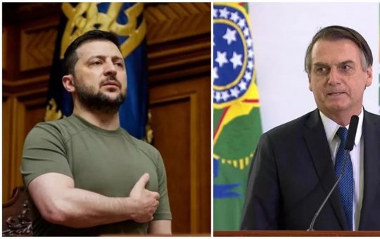 Zelensky critica neutralidade do presidente Jair Bolsonaro em relação a guerra