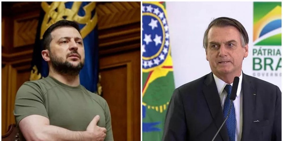 Zelensky critica neutralidade do presidente Jair Bolsonaro em relação a guerra