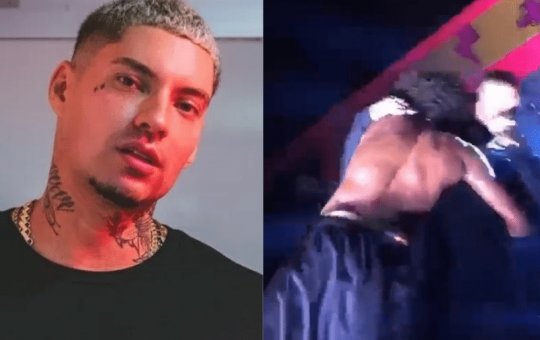 Filipe Ret se justifica após empurrar fã de palco: "quase me machucaram"