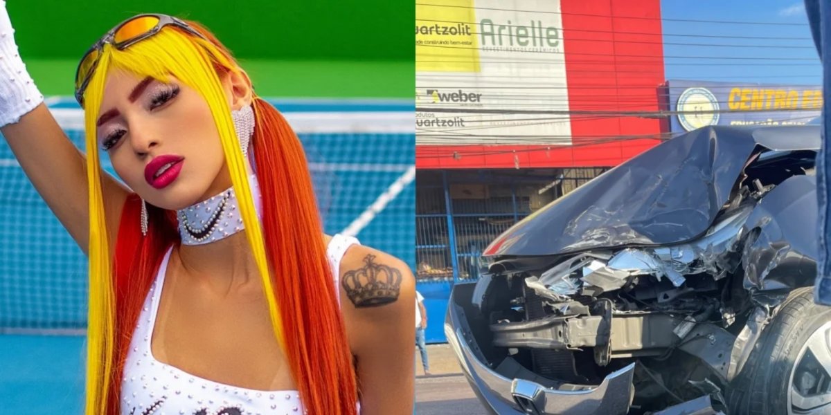 Ruivinha de Marte e namorado sofrem grave acidente de carro