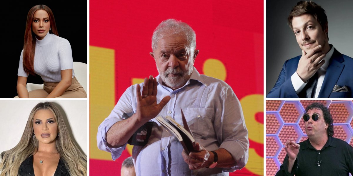 Lula ganha força no meio artístico e já tem apoio de uma legião de famosos; Veja