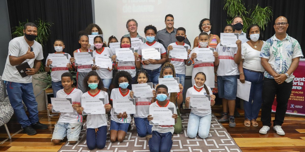 Lauro de Freitas: 40 alunos da rede municipal são premiados em projeto cultural