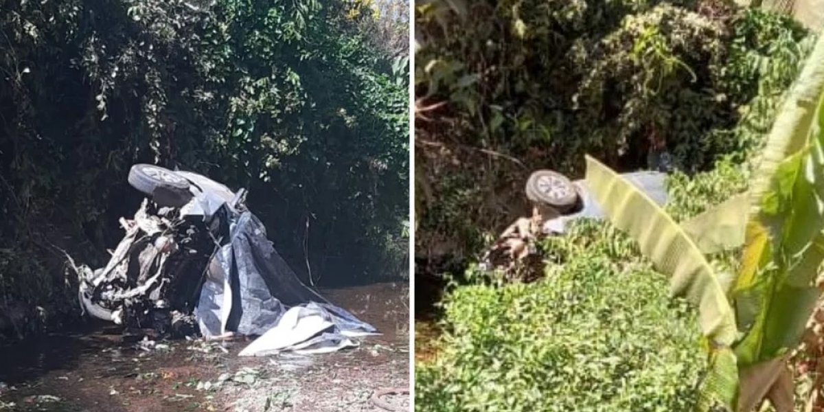 Cinco pessoas morrem após carro cair em córrego de Niquelândia, em Goiás