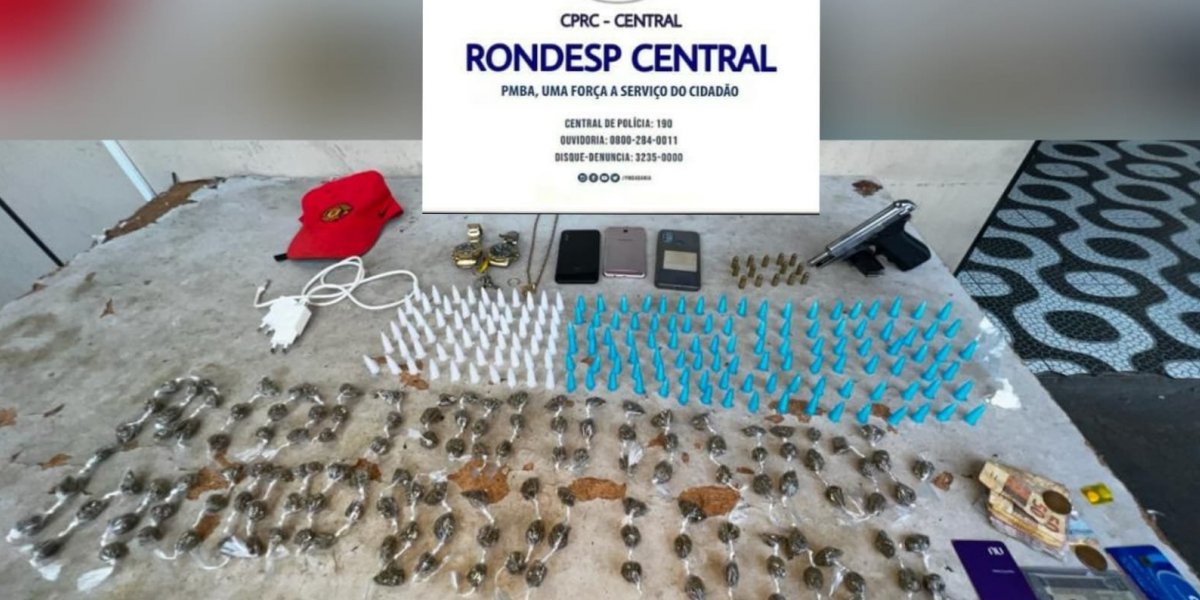 Rondesp prende seis homens com arma e drogas nas Granja Rurais, em Salvador