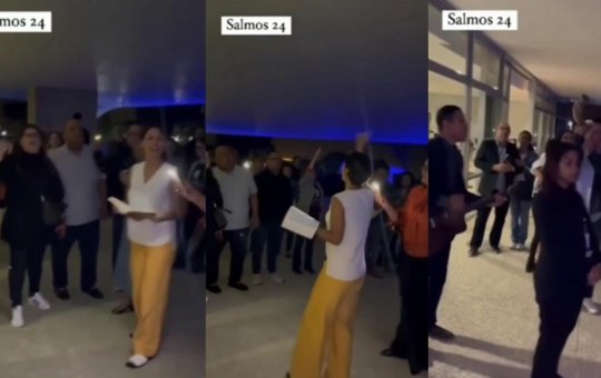 Michelle Bolsonaro reúne grupo evangélico para orar no Palácio do Planalto