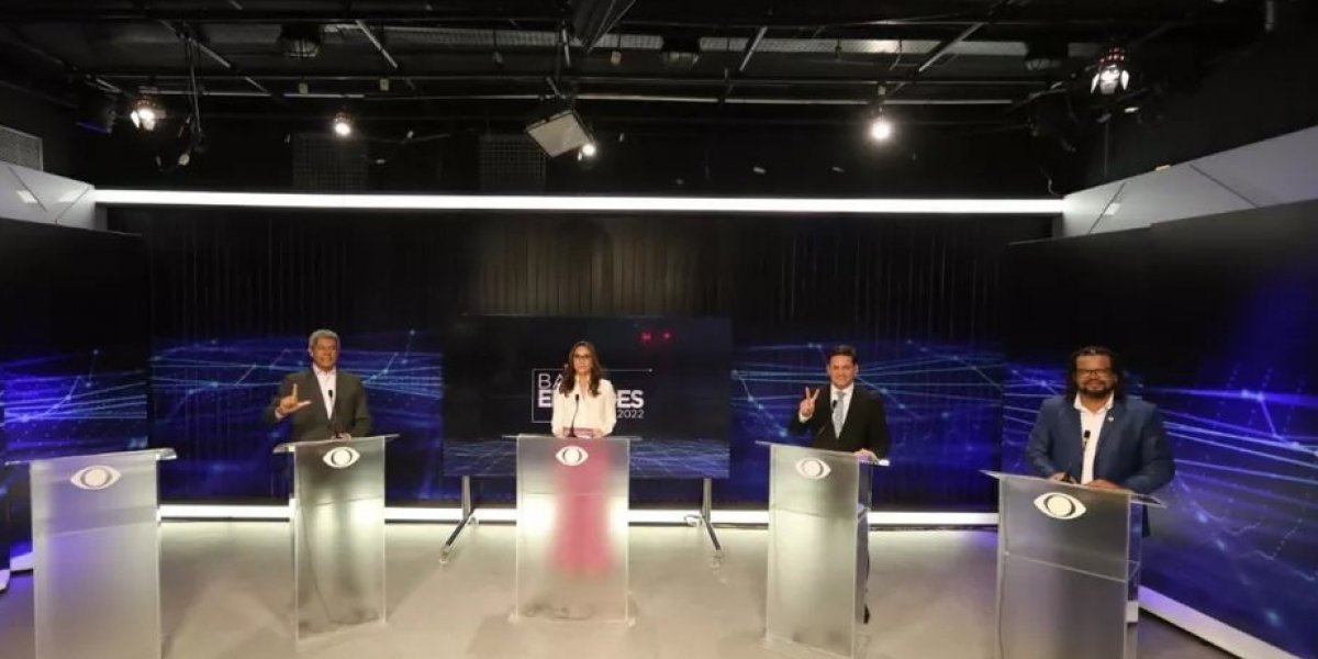 Segurança pública e críticas à ausência de Neto marcam primeiro debate na Bahia