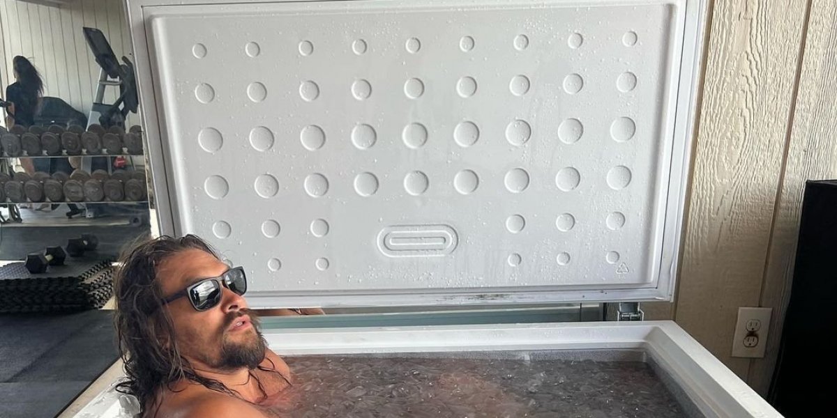 Vídeo: Jason Momoa passa seis minutos em freezer com gelo