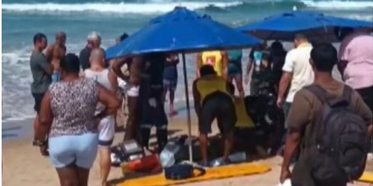 Jovem de 25 anos morre afogado na praia em praia de Salvador