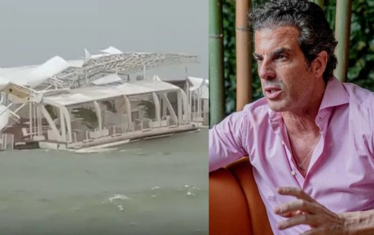 ‘Balada flutuante’ do apresentador Alvaro Garnero naufraga após ciclone