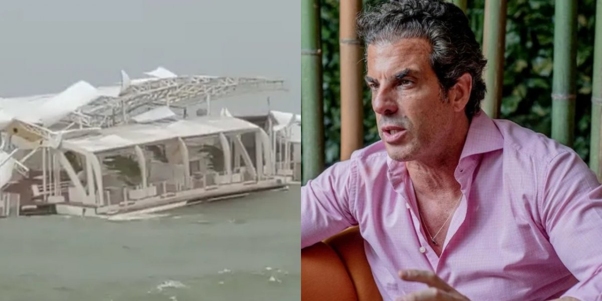 ‘Balada flutuante’ do apresentador Alvaro Garnero naufraga após ciclone