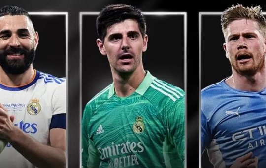Benzema, Courtouis e De Bruyne são indicados ao prêmio de Melhor Jogador da Uefa