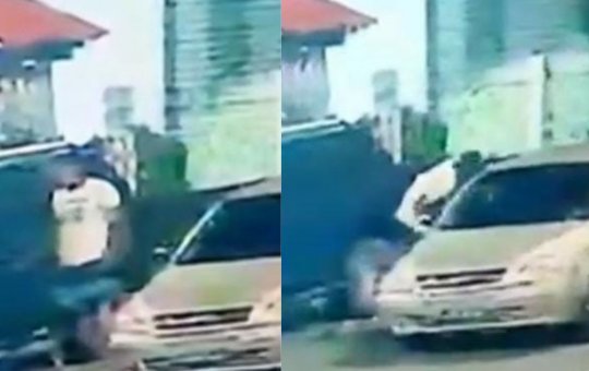 Dois homens arrombam carro e furtam cilindro de gás em Salvador