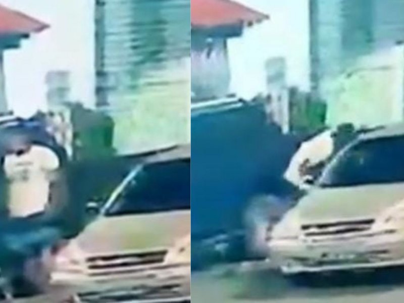 Dois homens arrombam carro e furtam cilindro de gás em Salvador