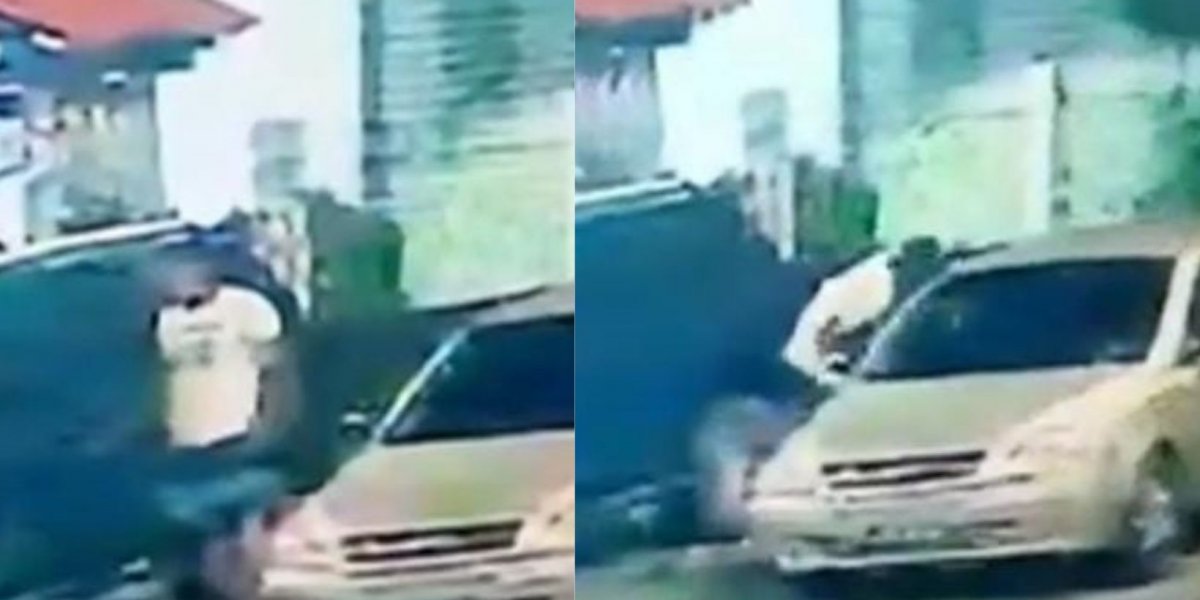 Dois homens arrombam carro e furtam cilindro de gás em Salvador