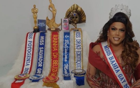 Drag queen baiana é selecionada para representar o estado no 'Miss Gay Brasil'