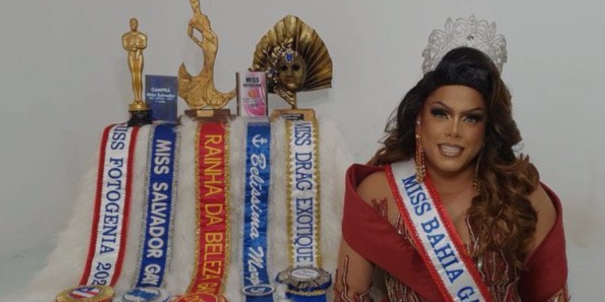 Drag queen baiana é selecionada para representar o estado no 'Miss Gay Brasil'