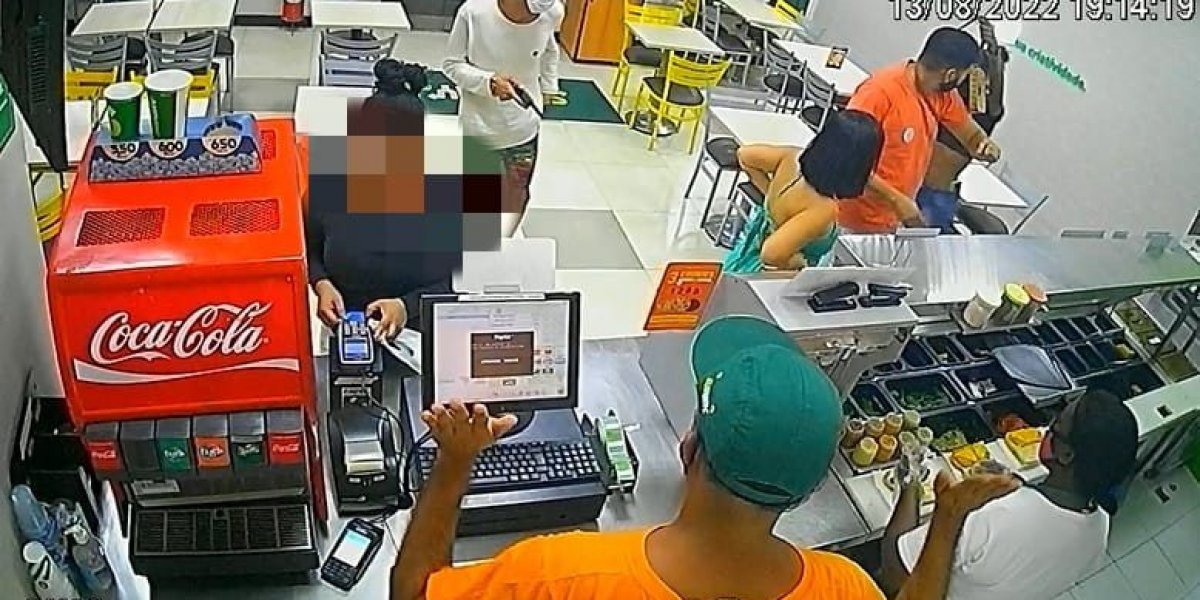 Casal do crime: dupla criminosa assalta lanchonete famosa no Barbalho